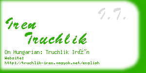 iren truchlik business card